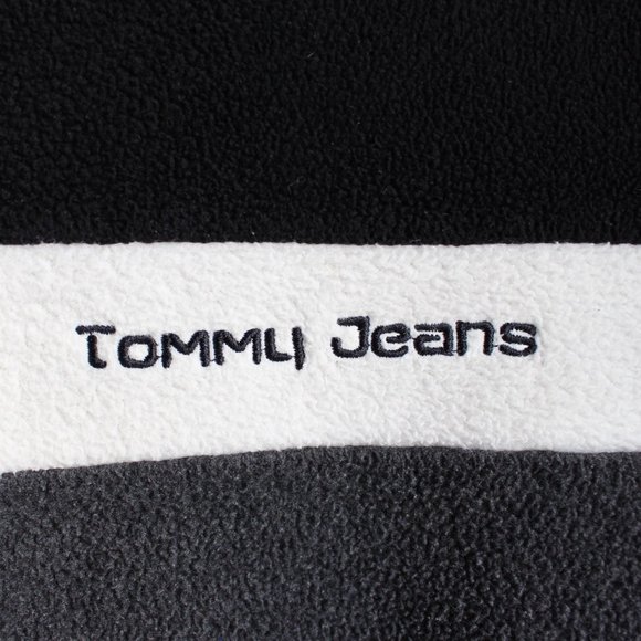 Tommy Jeans Black & Grey Color Block Sweater - Picture 3 of 5